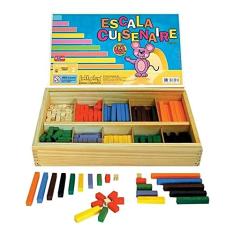 JOTTPLAY Escala Cuisenaire Completa 294 Peças Cx De Madeira