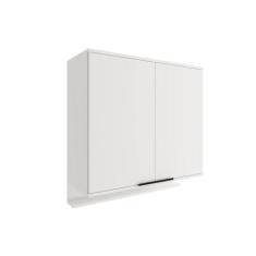 Armário Aéreo p/ Cozinha Alpha 2502 c/ 2 Portas 80cm Branco - Carraro