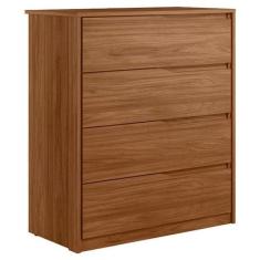 Cômoda átria 4 Gavetas Nogueira Touch Demóbile - Demartêz - DEMARTÊZ M