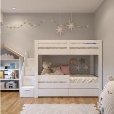 Beliche Infantil Star Plus Com Grade De Proteção Casatema Branco
