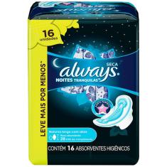 Absorvente Always Active Noturno Seca Com Abas 16 Unidades