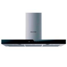 Coifa de Parede Brastemp 90 cm Tbox com 03 Velocidades + Turbo, Painel Touch, Timer, Inox - BAE90AR