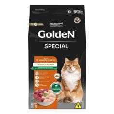 Ração Golden Special Gatos Adultos Sabor Frango e Carne 10,1 kg - Prem