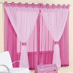 Cortina Juvenil para varão simples 2m Pink