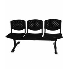 Cadeira Em Longarina 3 Lugares Linha Polipropileno Atenas - Design Off