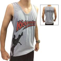 Camiseta Regata Kickboxing - Light Contact - Cinza - Duelo Fight-Unissex