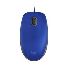 Mouse Logitech M110 USB com Clique Silencioso, Design Ambidestro e Facilidade Plug and Play, Azul - 910-006662