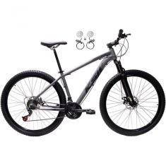 Bicicleta Aro 29 Ksw Xlt 24v Freios Disco Hidráulicos Garfo Suspensão - Grafite Tam.21