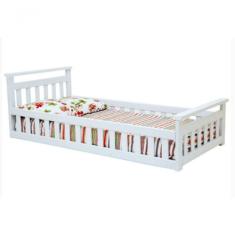 Cama Infantil Com Grade Bella - Branco