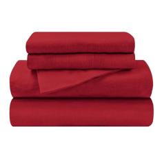 Jogo de lençol de cama de algodão escovado de flanela, macio, quente, lençóis lisos modernos, decoração de quarto, coleção treliça, 1 lençol de cima, 1 lençol com elástico alto, 1 fronha, solteiro GG,