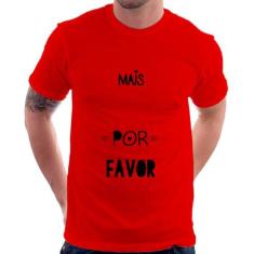 Camiseta Mais Amor Por Favor - Foca na Moda, Vermelho, P