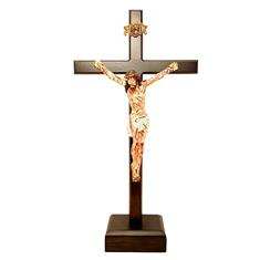 Crucifixo de mesa 33 cm com Cristo Chagado