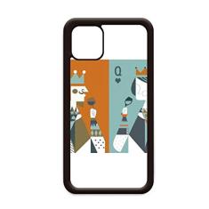 Capa para iPhone 11 Pro Max com ilustração de cartas de baralho e capa para Apple Mobile