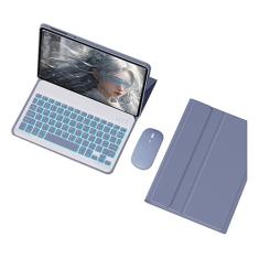 Capa Para Tablet Para Samsung A7 +Mouse+Teclado Bluetooth Retroiluminado