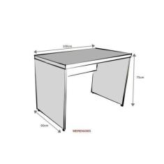 Mesa para Escritório 100cmx60cm 40mm - Bramov Móveis