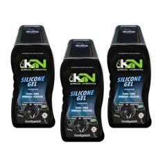 Kit 03 silicone automotivo gel perfumado para carro premium - KN