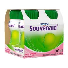 Suplemento Alimentar Adulto Souvenaid Morango - 125ml 4 Unidades, 125m