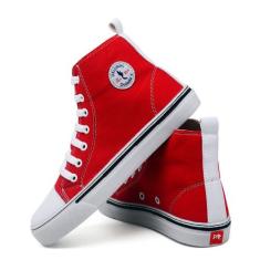 Tênis Feminino Star Cano Alto Casual Basico de Amarrar Classico All Co