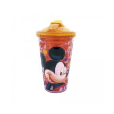 Copo com Tampa e Canudo Mickey Mouse com Gel Congelante