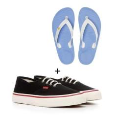 Kit Tênis Redley Originals Preto + Chinelo Redley Solar-Feminino