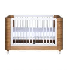 Berço/mini Cama Pé De Meia Madeira Grades Brancas + Colchão