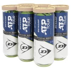 Bola de Tênis Dunlop ATP Regular Duty Saibro - Pack com 6 tubos
