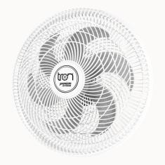 Ventilador Maggie Parede Branco Oscilante 127V Pás Prata