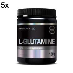 Kit 5X L-Glutamine - 120g - Probiótica