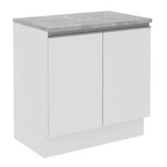 Balcão Glamy Branco 2 Portas Madesa