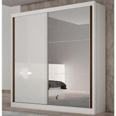 Guarda Roupa Istambul 2 Portas 3 Gavetas  Clic Móveis Branco