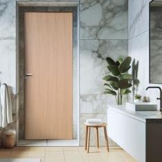 Kit Porta de Madeira Lisa Angelim 210x92cm Batente 14cm Uniportas