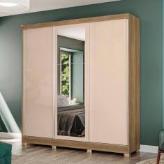 Guarda-roupa Casal  3 Por Reve De Correr 3 Esp 2 Cabideiros