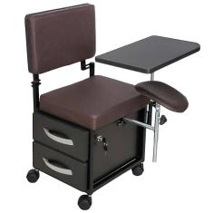 Cadeira Manicure Cirandinha Evolux Café Armário Preto