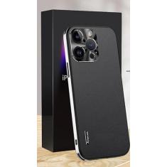 Terra Wireless Capa de celular Aitotem para iPhone 14 Pro Max (à prova de choque, à prova de quedas, rígida, elegante, de , antiderrapante, botões macios) com placa de proteção de lente