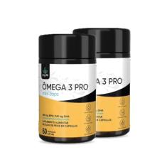 Kit 2x Ômega 3 Pro EPA/DHA - Versão Mini Softgels - (Mais Fáceis de Engolir), Total 120 caps