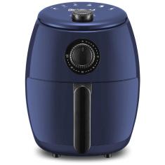 Fritadeira Elétrica AirFryer 2L com Temperatura Ajustável e Temporizador, 110v, ELITE GOURMET EAF 0201BG, Azul