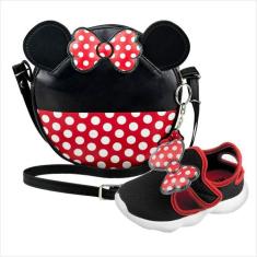 Kit Infantil Bolsa Tênis Laço Magicc Bolsas, 24