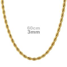 Cordão Masculino Aço Inox 60Cm 3Mm