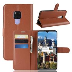 Capa para Huawei Mate 20 X, capa carteira flip de couro PU premium com compartimento para cartão, suporte e fecho magnético [capa interior à prova de choque de TPU] Compatível com Huawei Mate 20 X