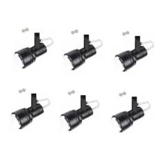 Kit 6 Spot Trilho Perfilado Eletro calha Par20 Bulbo OL4 - Hiperlight