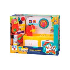 Diver Massa Massinha de Modelar Kitchen Massinhas com Acessórios - 8124 - Divertoys