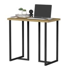 Escrivaninha Aparador  Estilo Industrial Moderna Mali 76cm Pequena Par
