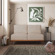 Sofá 2 Lugares Boreal com Mola Ensacada CabeCasa MadeiraMadeira Areia