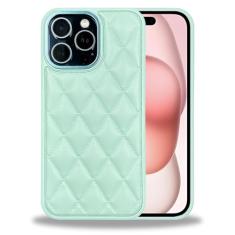 ZHEGAILIAN Capa para iPhone 15 Plus, proteção de nível militar, cantos à prova de choque, capa de telefone de couro elegante para iPhone 15 Plus - azul