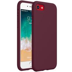 CellEver Capa de silicone resistente para iPhone SE 2022 (3ª geração)/iPhone SE 2020 (2ª geração)/iPhone 8/7 - proteção militar contra quedas, proteção elevada de tela e câmera, interior sem arranhões