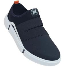 Tênis Molekinho Infantil Calce Elástico Lycra Casual Slip On, Preto, B