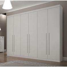 Guarda Roupa Casal Gramado 6 Portas 6 Gavetas MDF Gramado-neve Star Móveis
