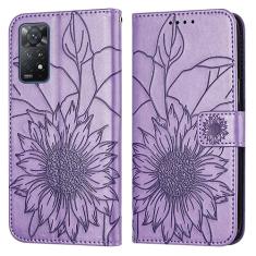 Capa fina compatível com Xiaomi Redmi Note 11 Pro 4G/5G/Redmi Note 12 Pro 4G Capa carteira com suporte para cartão, capa floral em relevo, capa flip de couro, capa protetora à prova de choque
