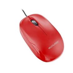 Mouse Box Óptico Com Fio USB Vermelho Multilaser - MO292