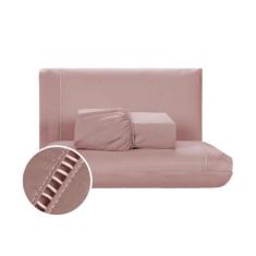 Lençol Solteiro 200 Fios Rose - Percal Poliéster - 2 Peças - Lolijú En